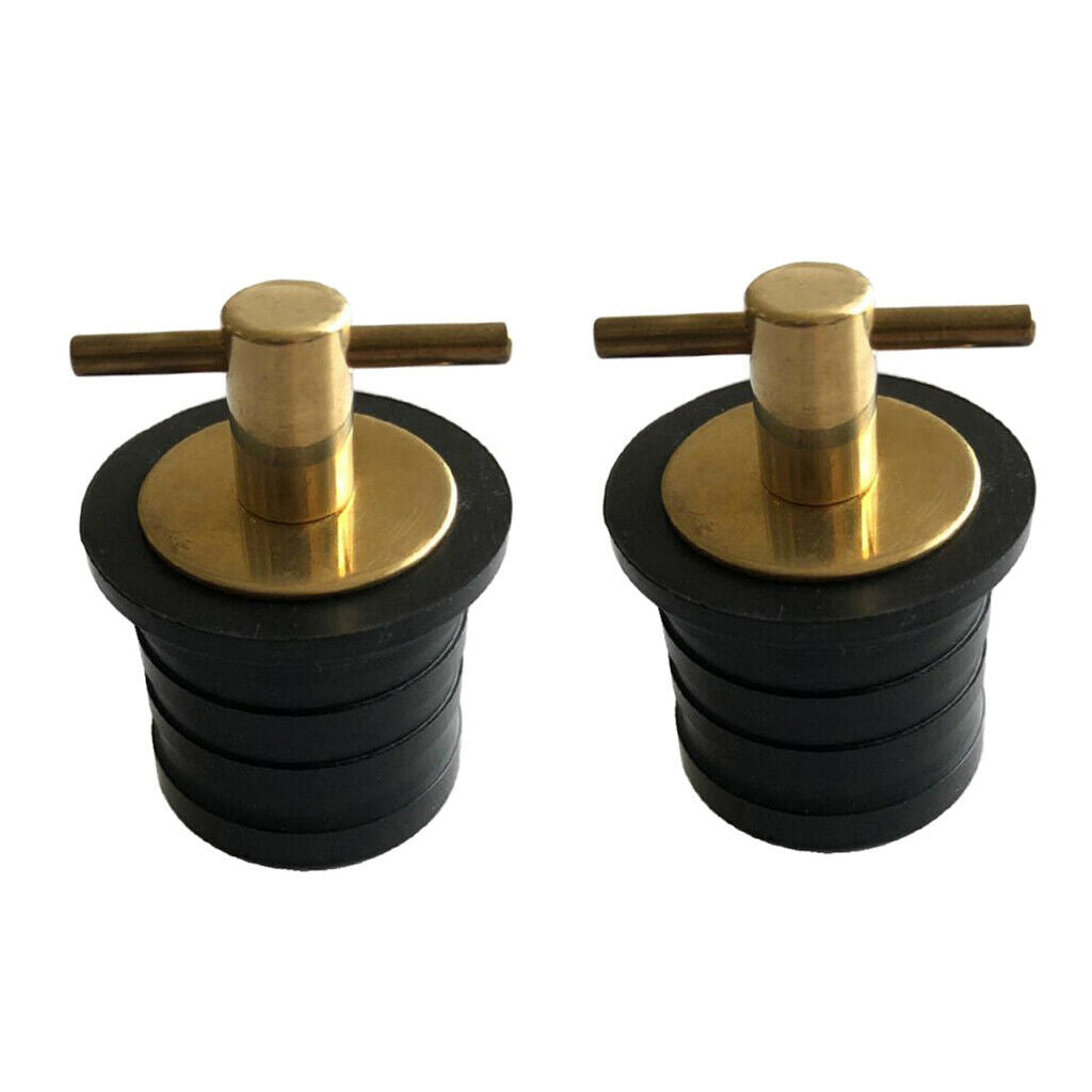 Brass 1-1 / 4 "Drain Plug Snap Handle Boat Lock Drain Plug Plumbing Installation