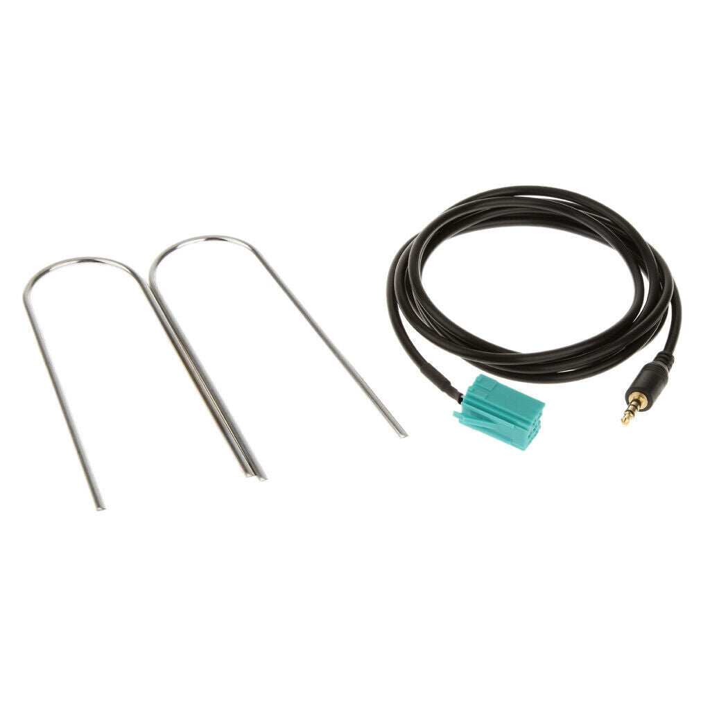 Car Radio MP3 Auxiliary Adapter Aux Input Jack Lead Cable with Radio Keys for