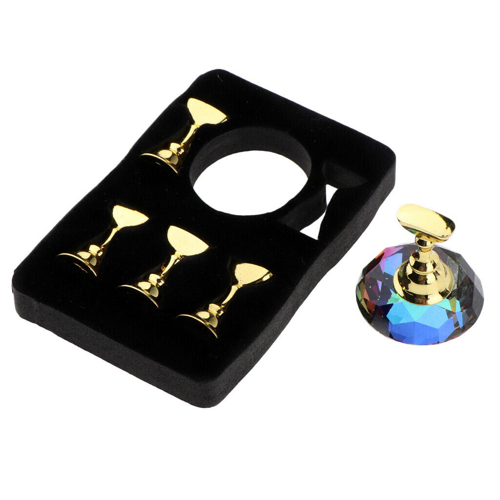 Set of 10 Nail Tip Holder Stand Professional Display Stand for Practice