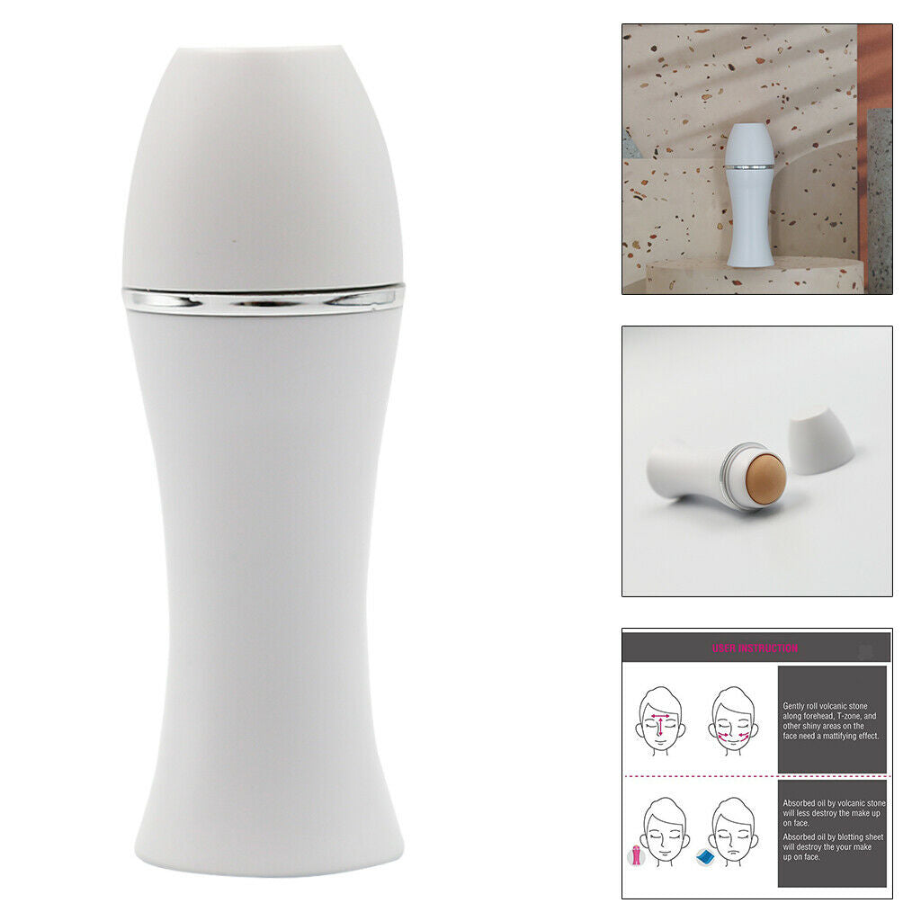 Facial Oil Absorbing Volcanic Face Roller Reusable Tool Rolling Stick Ball