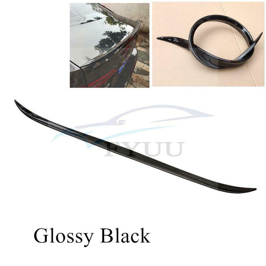 125CM Glossy Black Car-Styling Refit Spoiler Rear Roof Lip Wing Tail Undrilling