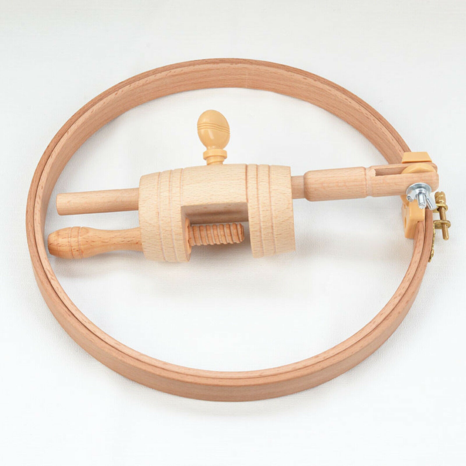 Cross Stitch Table Stand Adjustable Embroidery Hoop Holder Frame Beech Woods