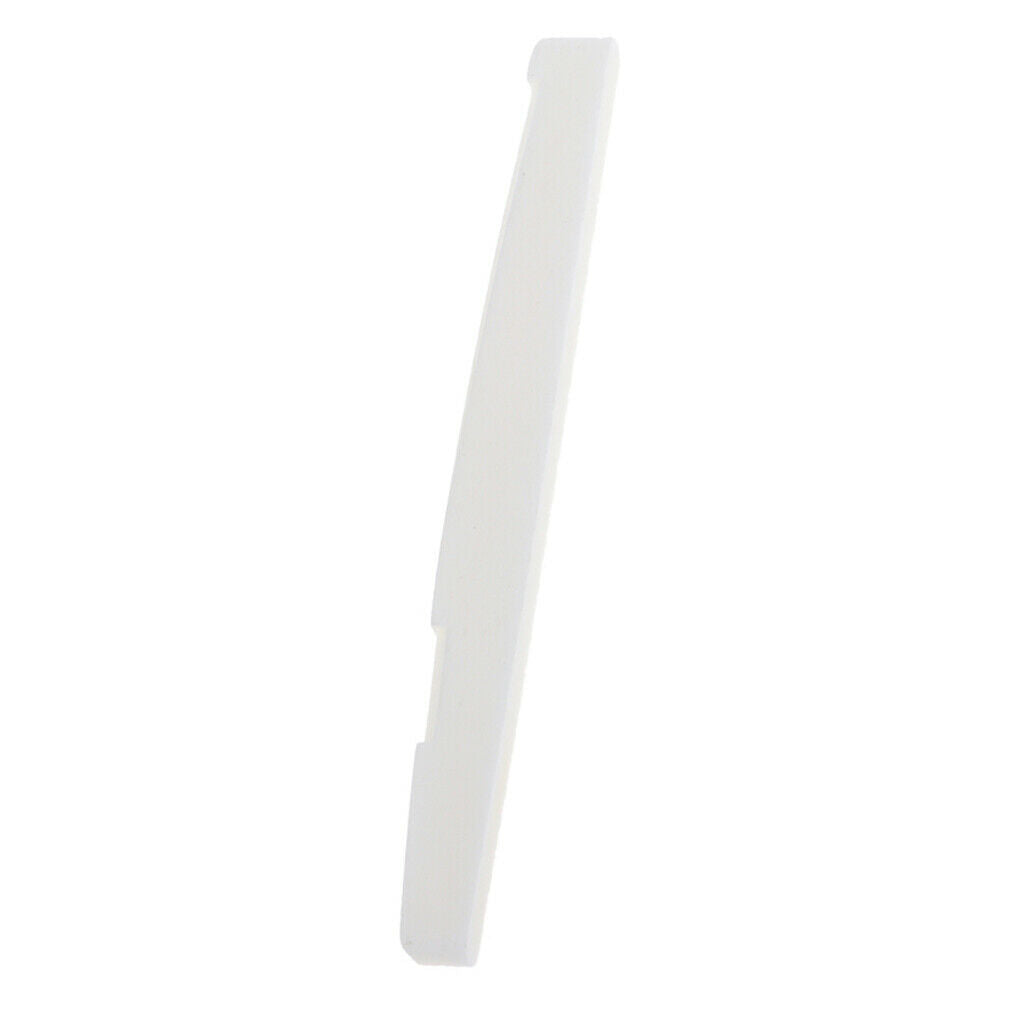 2Pcs Guitar Bone Bridge Saddle and Nut Real Cattle Bone Folk Guitar Replacement