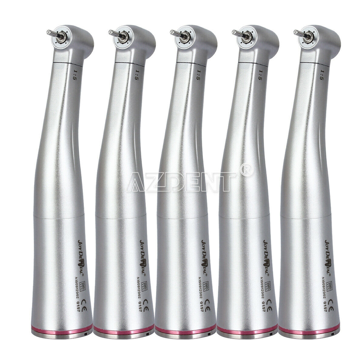 3 X Dental 1:5 Increasing Compatible Push Button Contra Angle Handpiece E-type