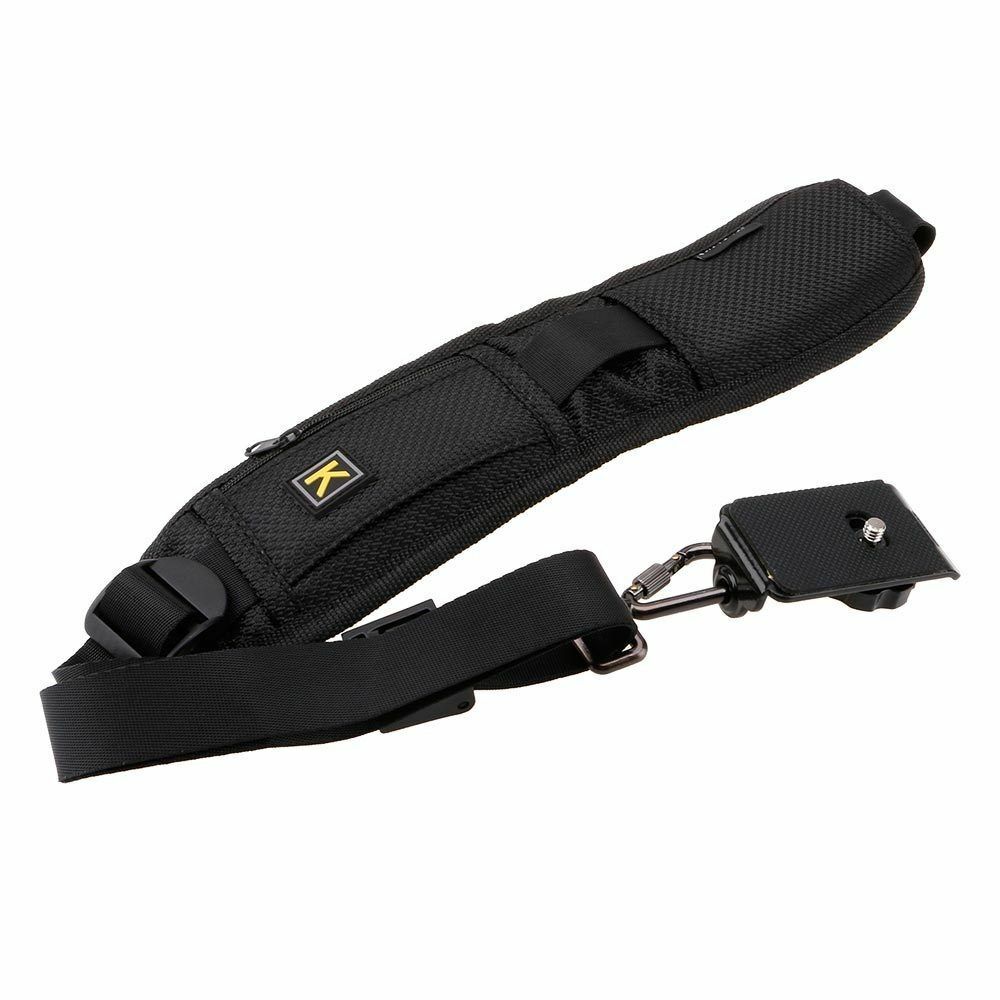 Black Camera Belt Single Neck Shoulder Strap Sling for DSLR Sony Canon Nikon New