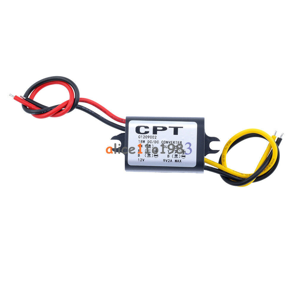 DC DC Converter 12V Step Down to 9V 2A 15W Power Supply Module Waterproof
