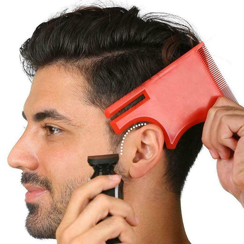 Men's Beard Combs Shaping Styling Template Comb for Salon Hair Trim Beards