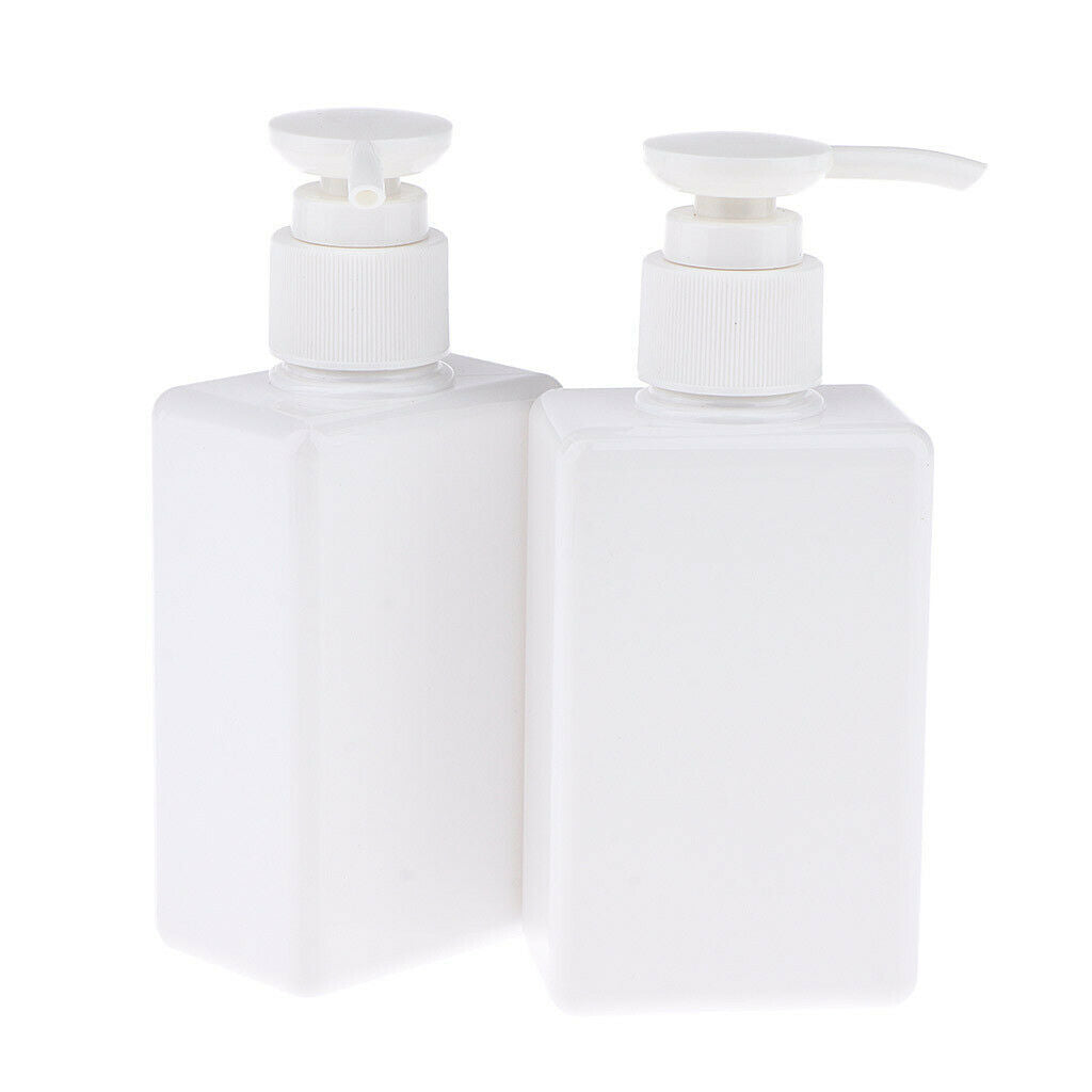8Pcs 150ml PET Empty Flat Press Pump Bottles Holder for Essence Emulsion