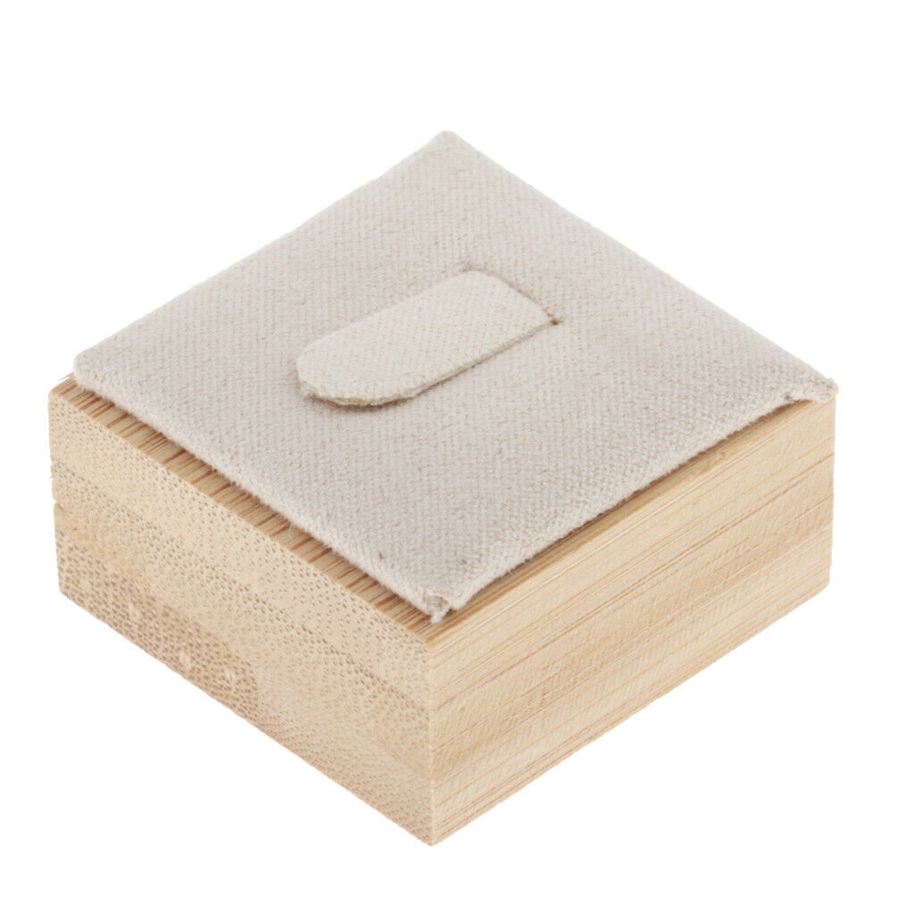 Jewelry Display Box Rings Stud Storage Holder Case Wedding Gift White
