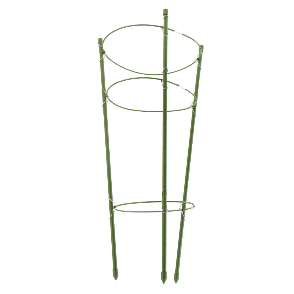 Plant Support Rings Garden Trellis Climbing Plants Flowers Grow Cage 60cm