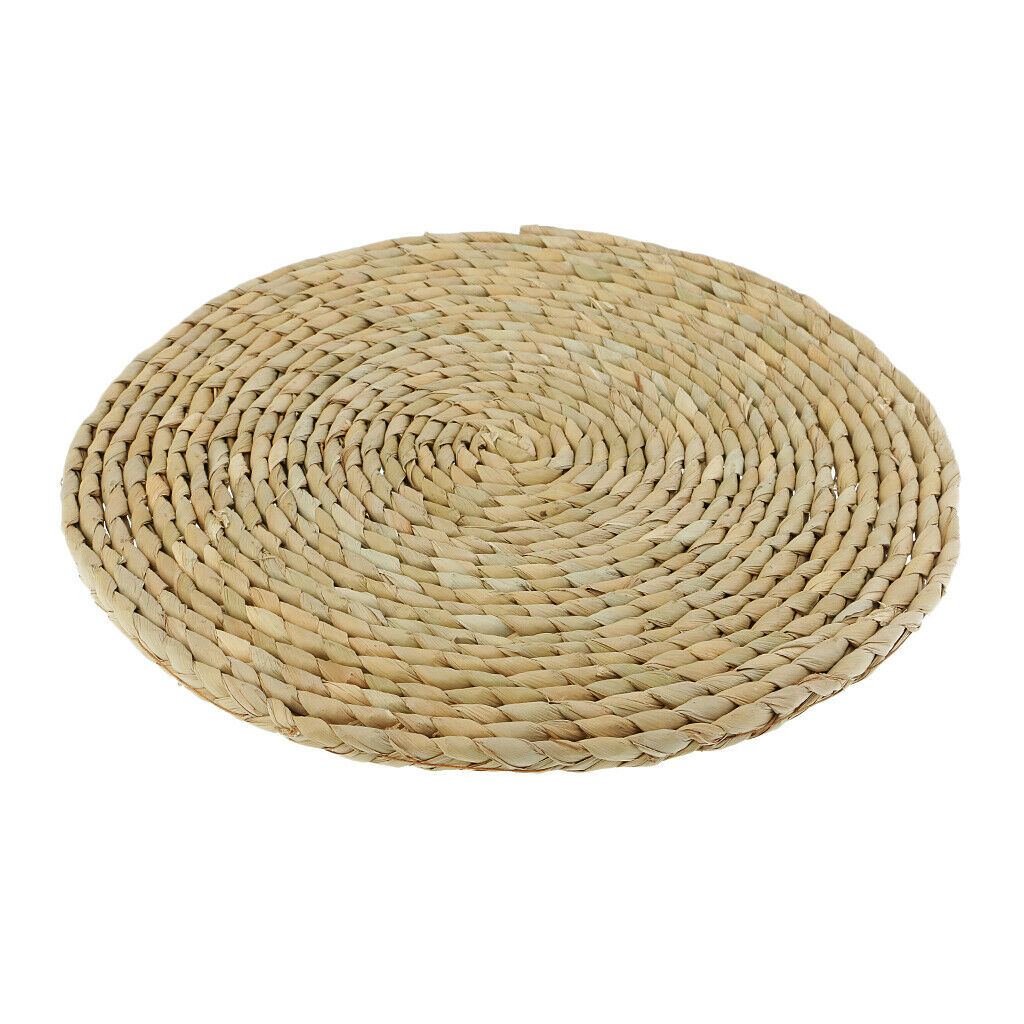 30cm Tatami Cushion Seat Mat Handmade Round Straw Floor Yoga Tea Chair Mat