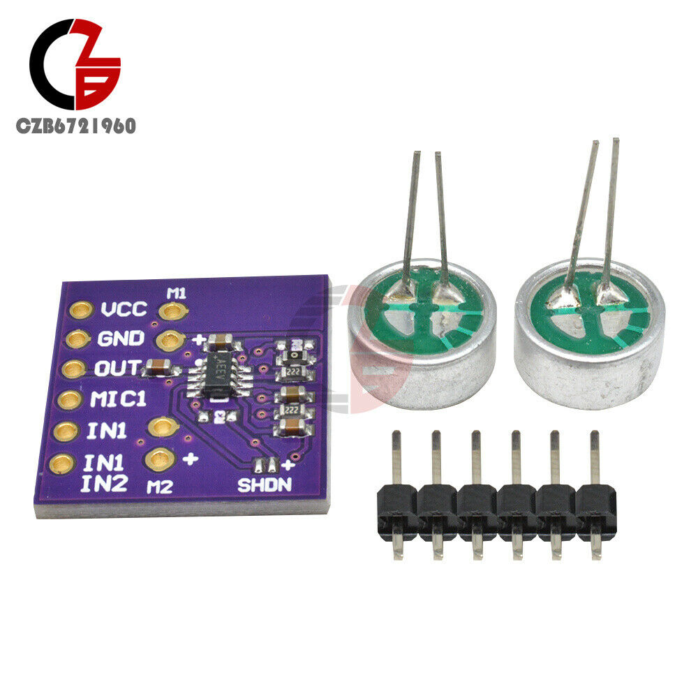1PC CJMCU-9813 MAX9813H Fixed Gain Integrated Bias Microphone Amplifier Module
