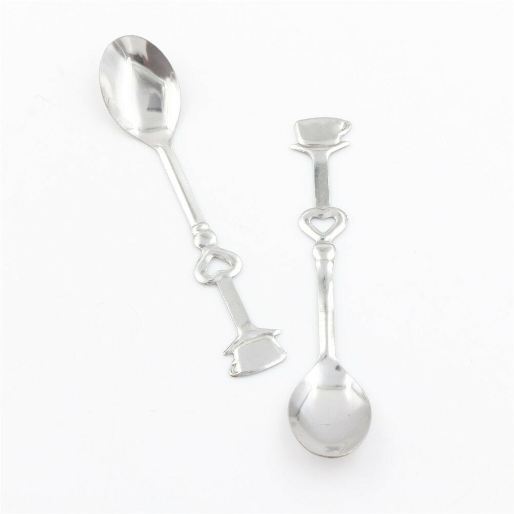 1Set Sweet Love Tea Coffee Stainless Steel Spoon Bridal Wedding Party Fav.l8