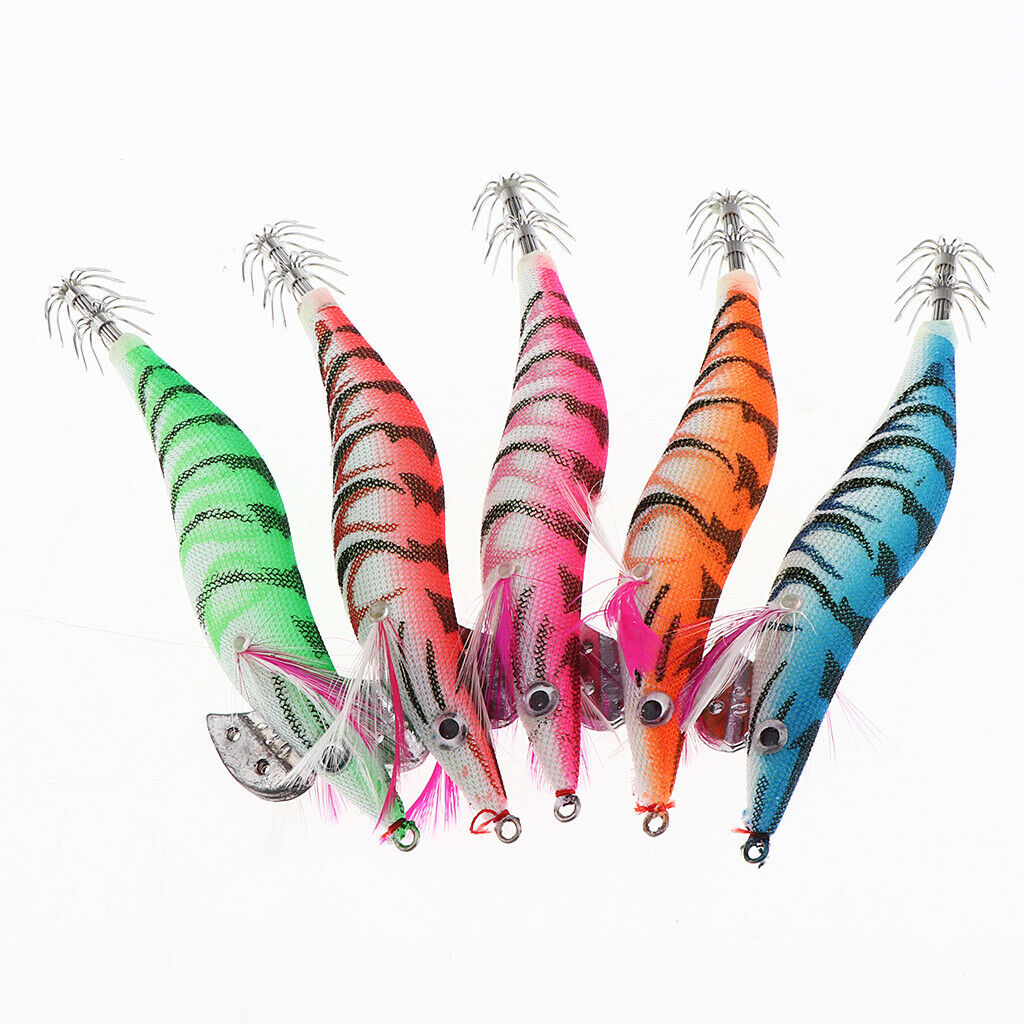5x Soft Shrimp Fishing Lures Artificial Shrimp Bait 11cm Soft Saltwater Lure