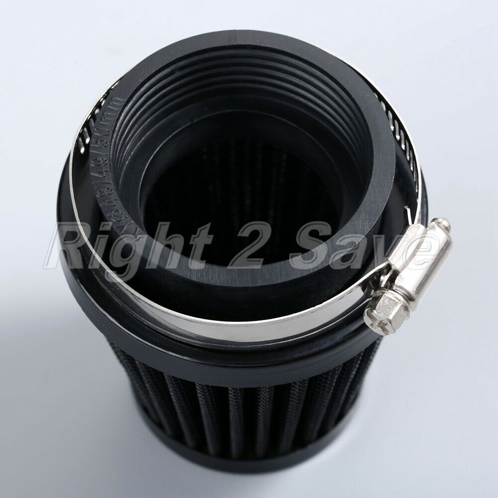 48mm Motorcycle Metal Rubber Air Intake Cleaner Filter for Scooter ATV Minibike