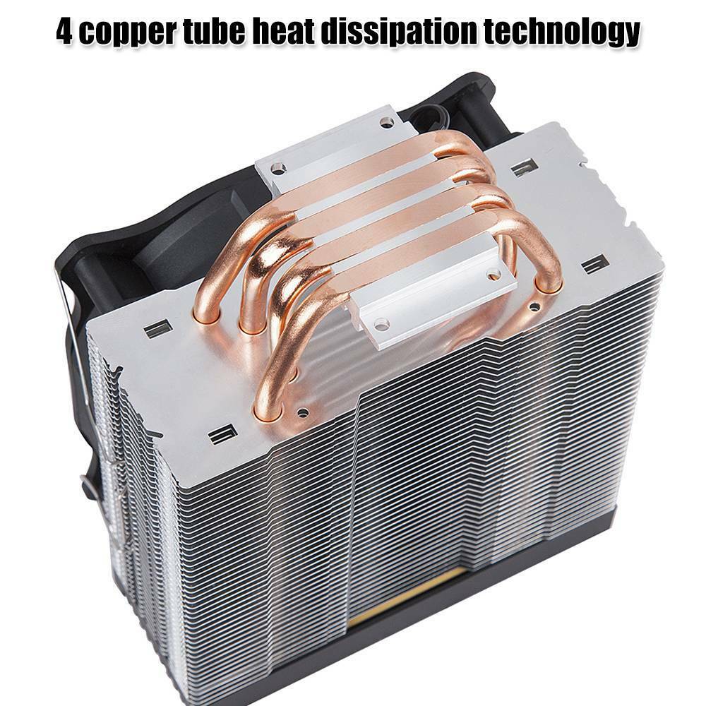 LED 4Pin Hot CPU Cooling Cooler Fan Heatsink For Intel:775/115X AMD:AM4/AM3/AM2!