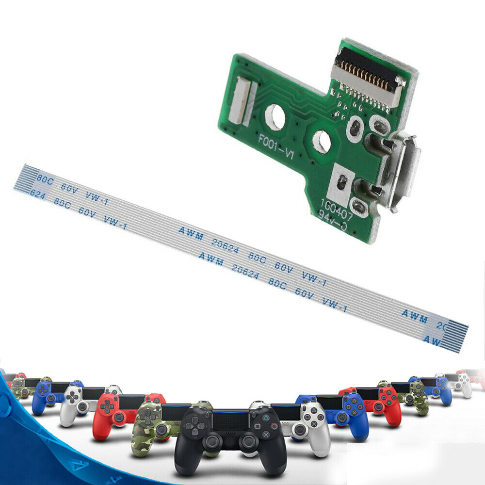 1Set USB Charging Port Board With 12 Pin Flex Cable For JDS-030 PS4 Controller z