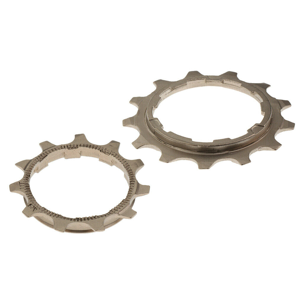 2pcs Mountain Bike Bicycle Cassette Sprocket 11T+13T Repair Parts Chainring