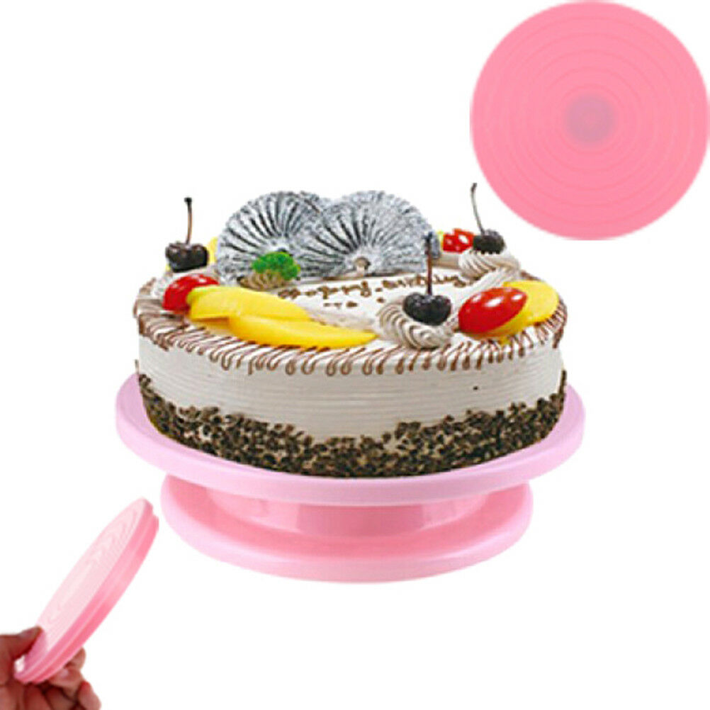 14cm DIY Pan Baking Tool Cake Plate Turntable Rotating Anti-skid Cake Stand_DD