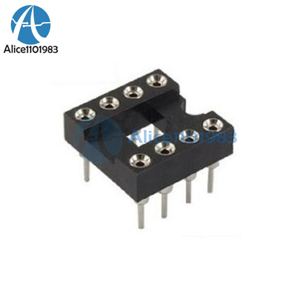 50PCS 8Pin DIP SIP Round IC Sockets Adaptor Solder Type