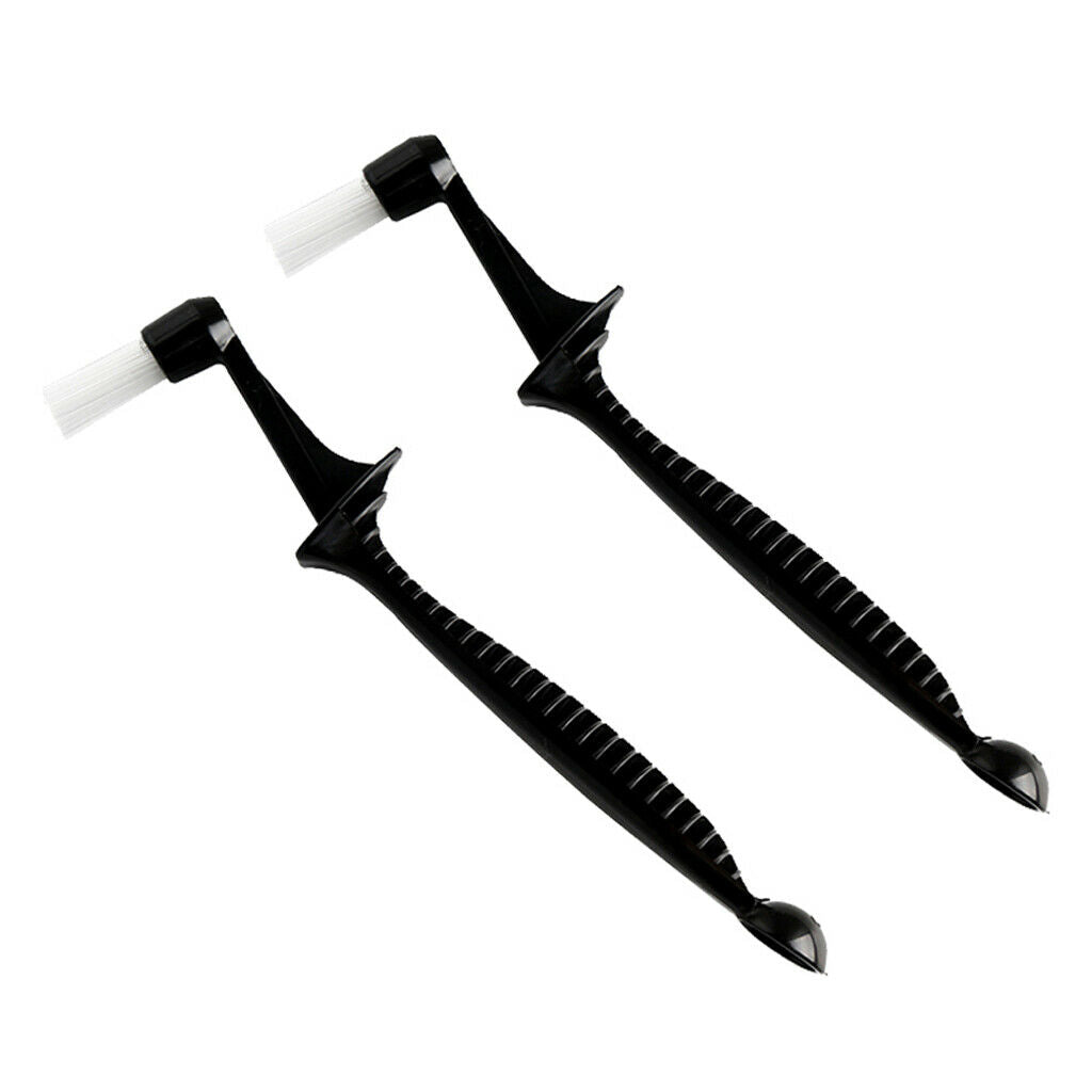 2Pcs Coffee Machine Brush Cleaner Nylon Espresso Brush with Spoon,Unique Design