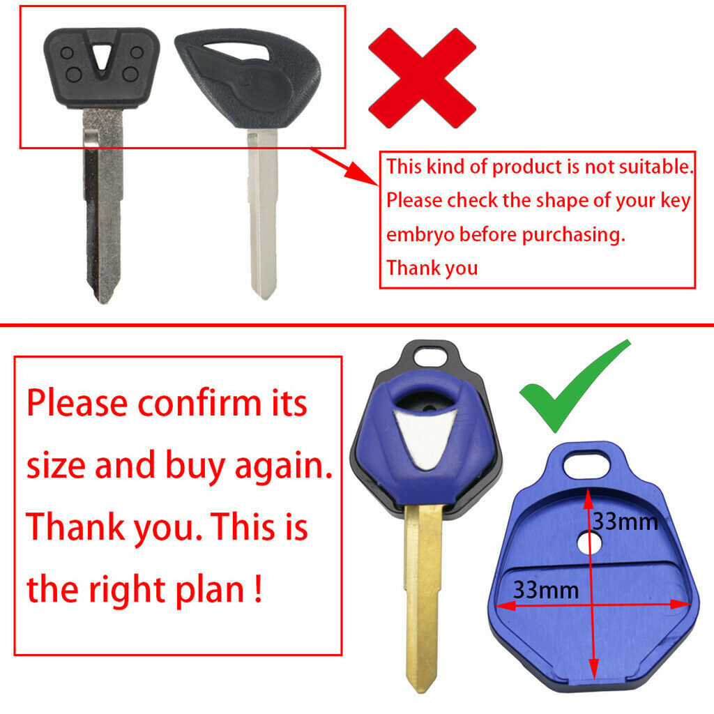 Motorcycle Key Cover Lid Protector Case For YZF XJR1300 TMax R3 R1 R6 Blue