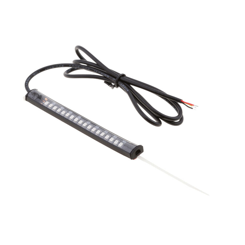Motorcycle LED 39-41mm Fork Turn Signal Indicator & DRL Strip Light Smoked