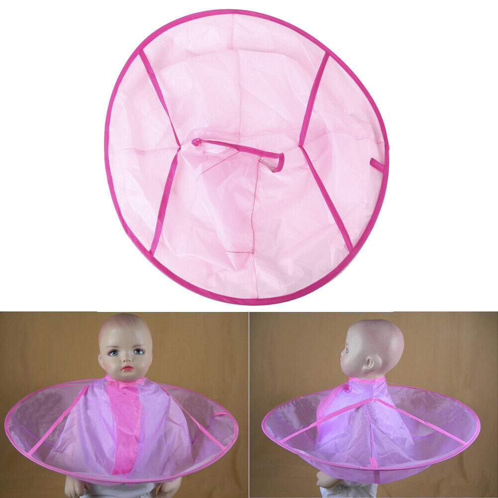 Kids Hair Cutting Cape Barber Styling Salon Nylon Haircut Hairdresser Gown @