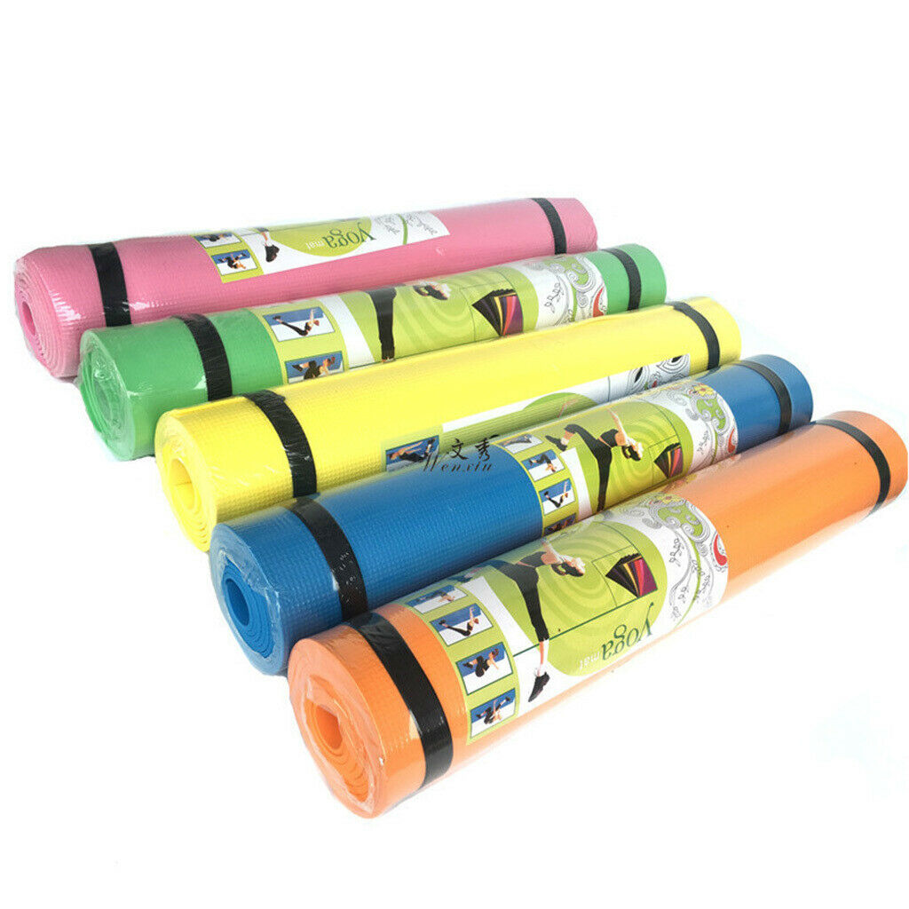 2Pcs Non-Slip Waterproof Yoga Mats Gym Cushion for Stretching Camping Beach