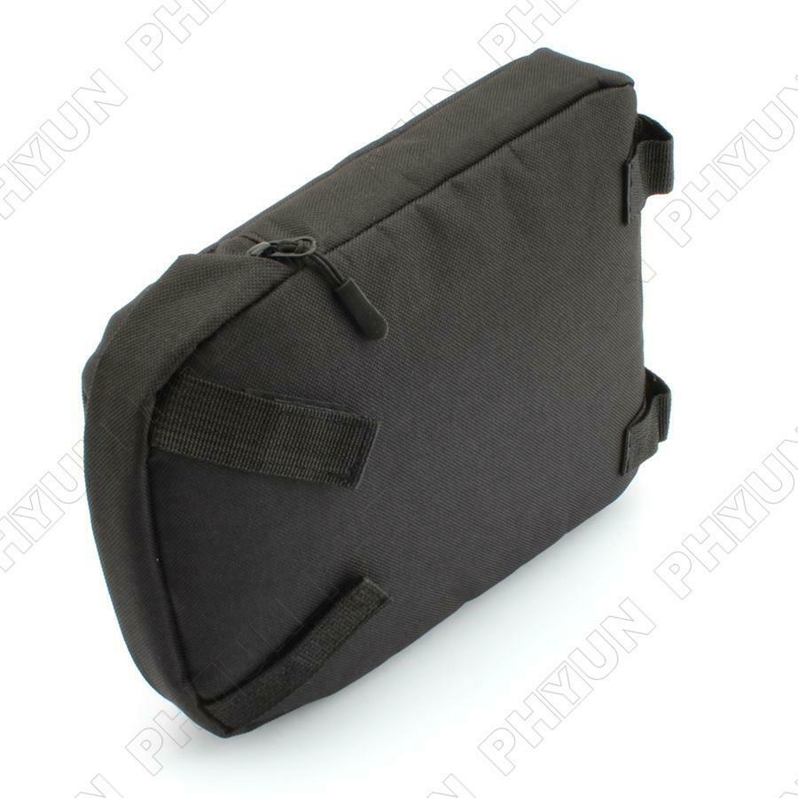 Black Waterproof Motorcycle Frame Rear Under Luggage Rack Bag Storage Tool Bag