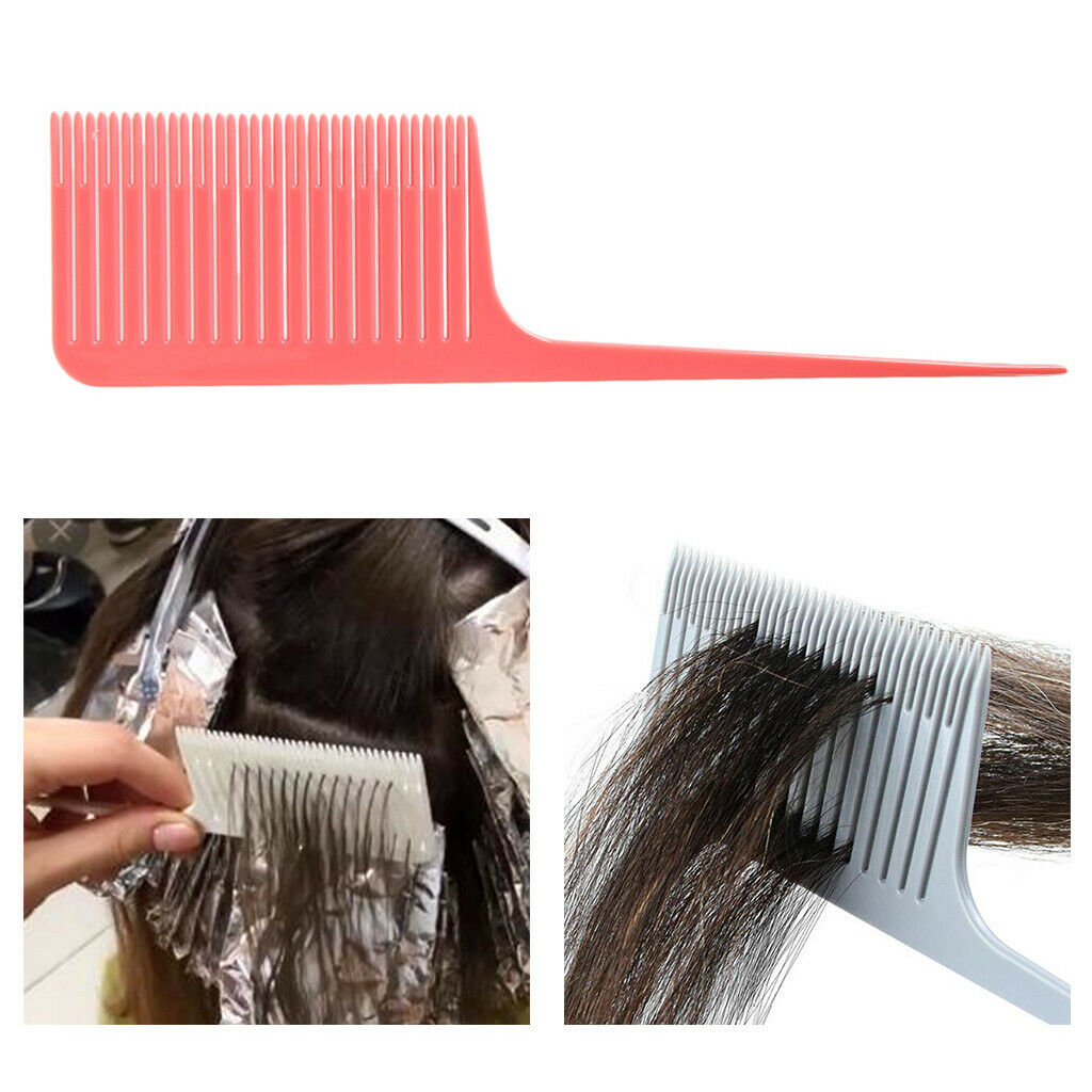 2pcs Plastic Weaving Highlighting Foiling Hair Comb Hair Coloring Combs