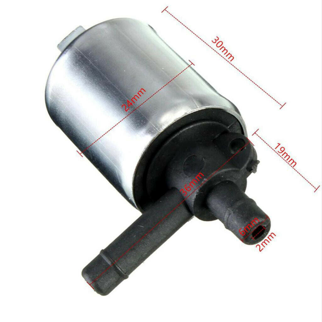 2pc 12V DC Mini Plastic Solenoid Valve for Gas Water Air N/C Normally Closed