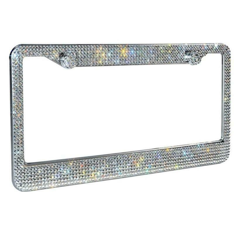 Custom License Plate Frame Quality Blingbling Cover Truck SUV Ultra-flashing