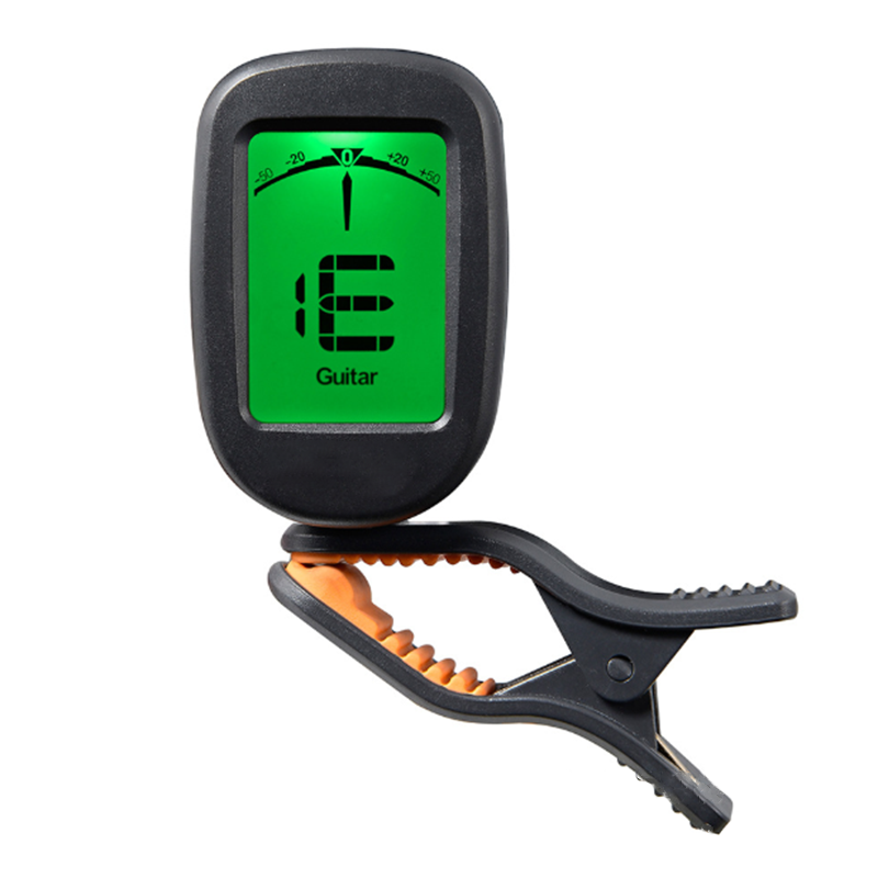 for Guitar Bass Violin Ukulele Chromatic LCD Clip On Tuner Electric Acoustic
