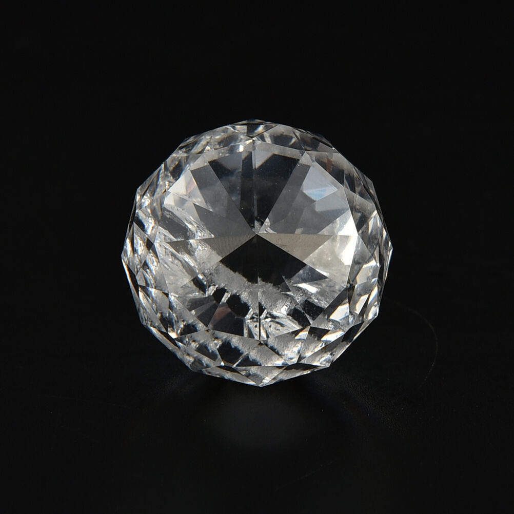 Clear Crystal Glass Chandelier Light Ball Prisms Suncatcher Drop Pendant .l8