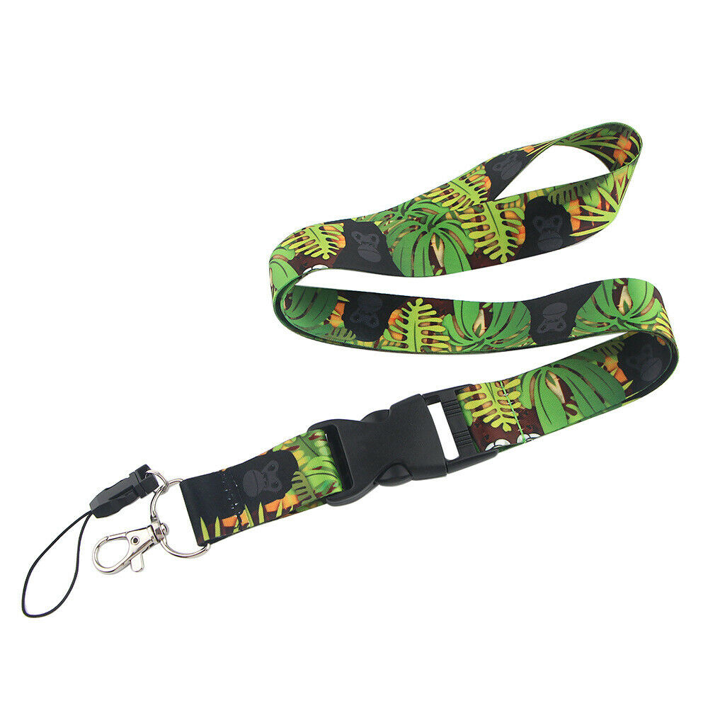 Jungle Orangutan Cartoon Mobile Phone Lanyard Neck Hanging Strap Rope Detachable