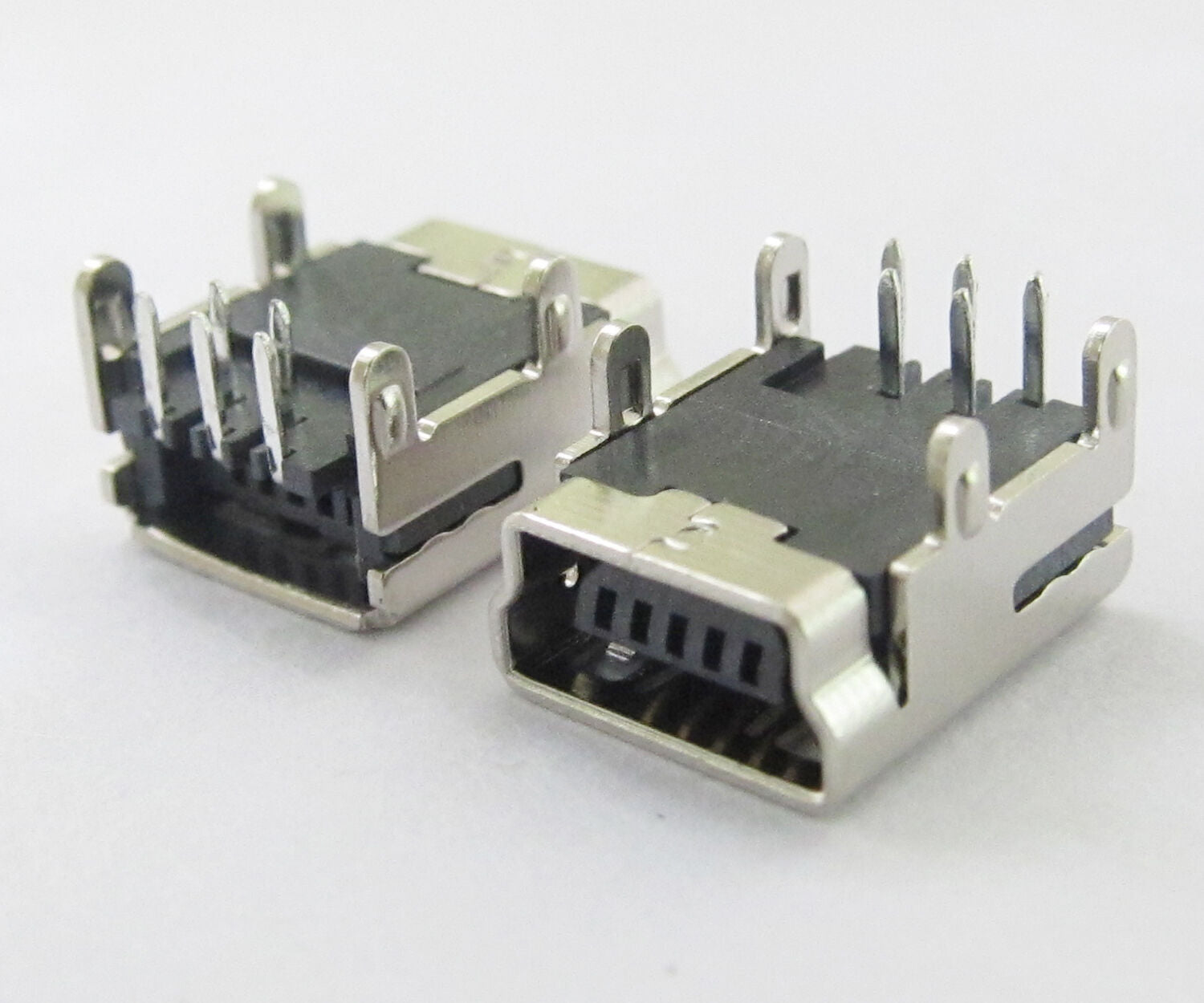 10pcs USB Female Jack B Type DIP Right Angle 90Â°Socket Connector Mini 5 Pin