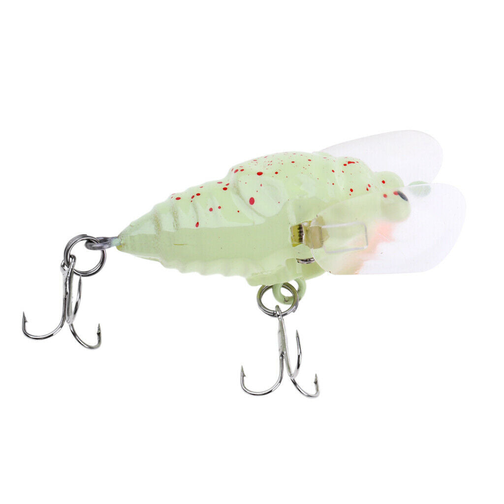 Cicada Sinking Fishing Lures Minnow Crankbait w/Treble Hook Bass
