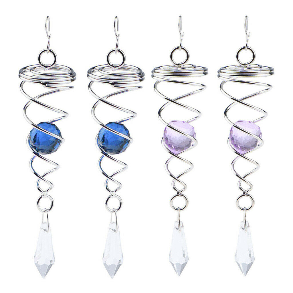 Crystal  Garden Wind Spinner, 4.5-inch, 4 Packs
