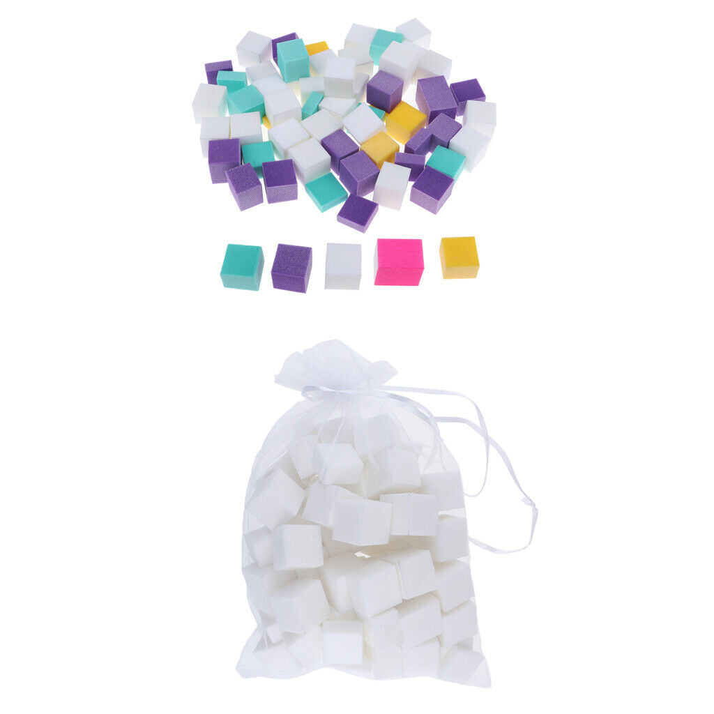 120Pcs Colorful Nail Art Buffer Files Block Manicure Buffing Sanding Polish