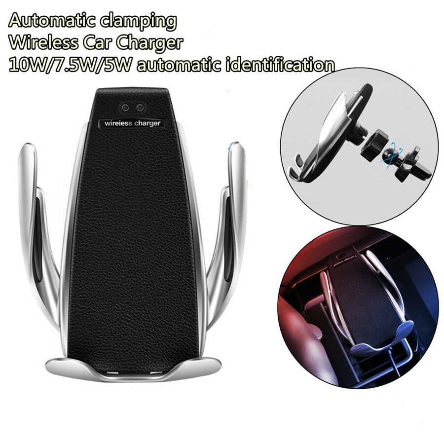 Infrared Automatic Clamping Phone Holder Wireless Charger With TYPE-C Receiver