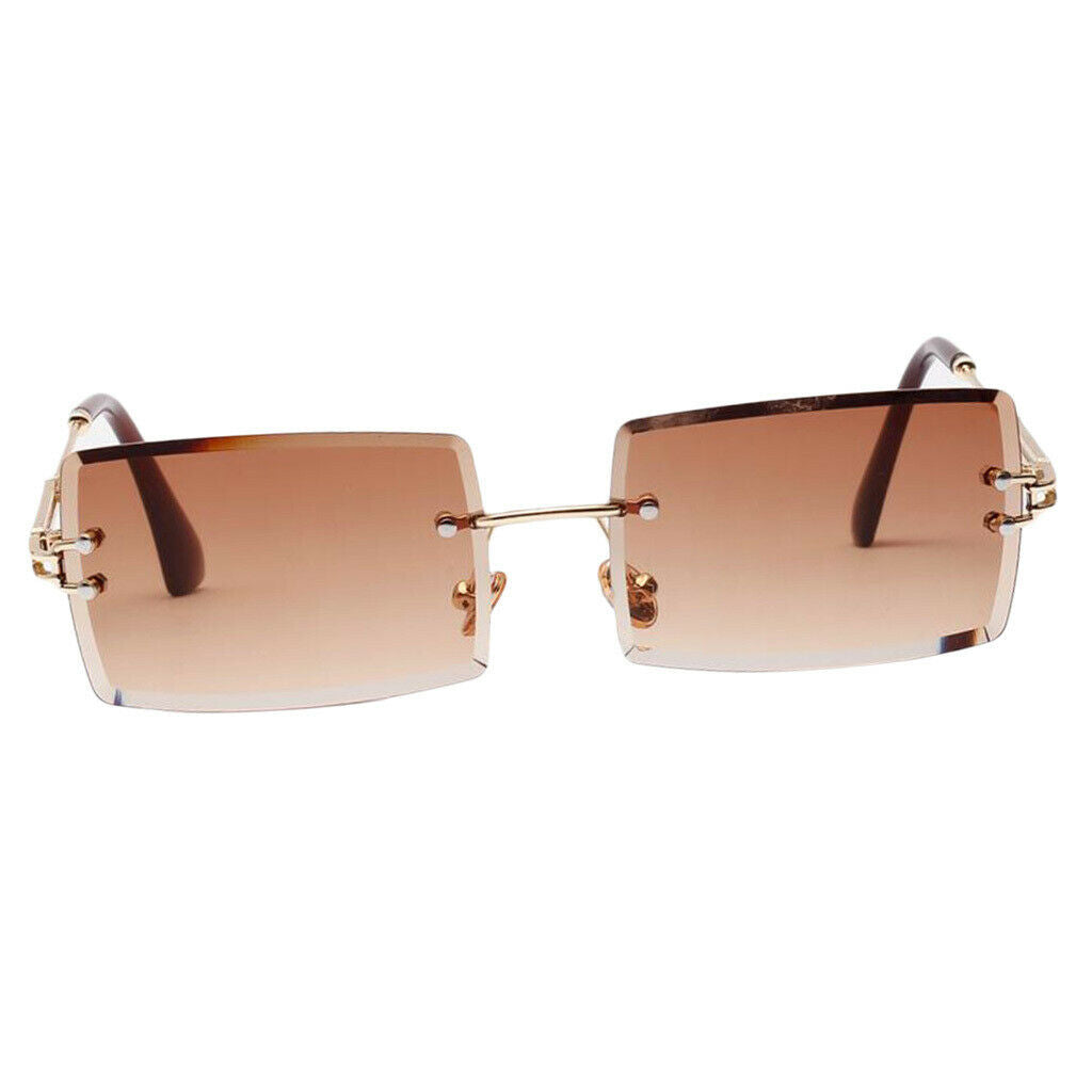 4pcs Fashion Rectangle Cut Sunglasses Retro Classic Tinted Lens Shades