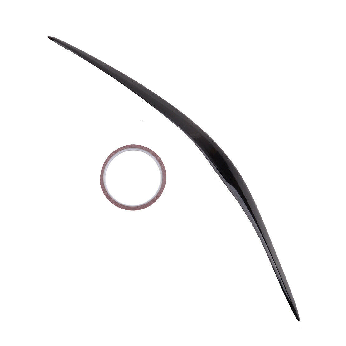 2Pcs Car Glossy Black Headlight Eyebrow Eyelid Trim Fit For BMW F22 M2 2014-2018