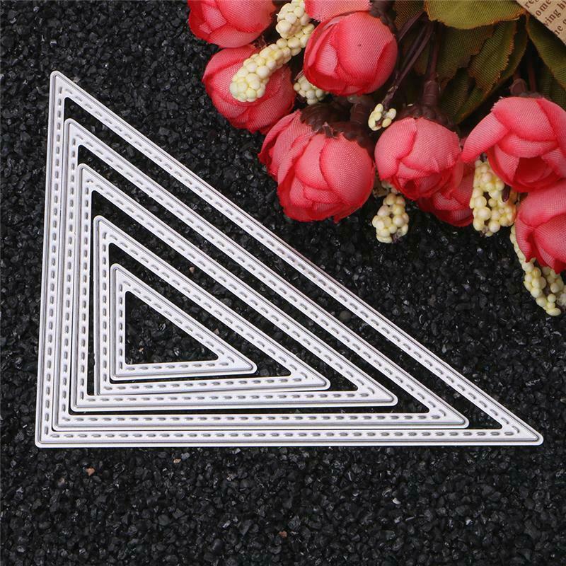 Triangle Cutting Dies Stencils Scrapbook Album Embossing Card DIY Craft Decor