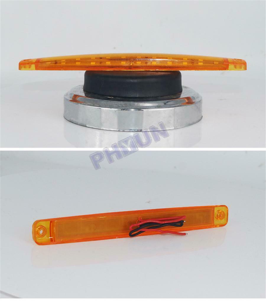 20x Truck LED Marker Lights 24V Yellow Side Lights Parking Lights Universal