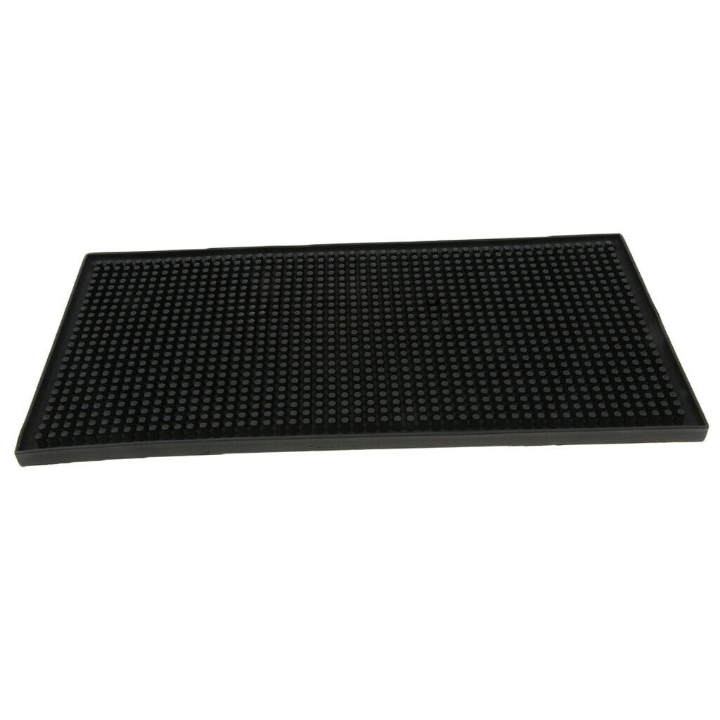Rectangle Rubber Service Bar Mat Beer Drink Heavy Duty Drip Runner 12x6inch