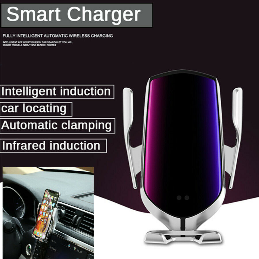 Car Qi Wireless Charger Clamping phone Holder Qi Charger Holder APP Position 10W