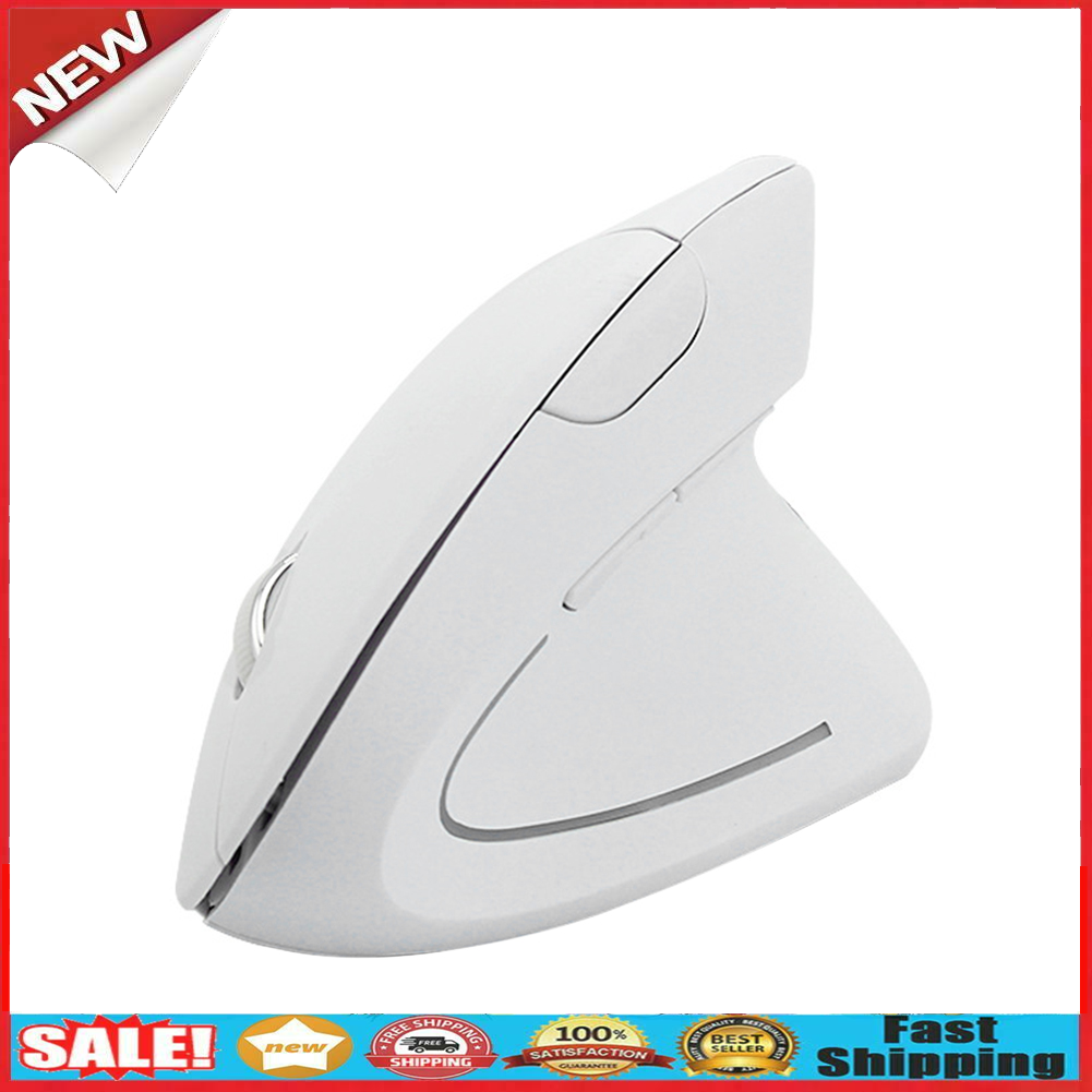 Wireless Vertical Mouse 2.4GHz USB Receiver 6 Buttons Ergonomic PC Mice @