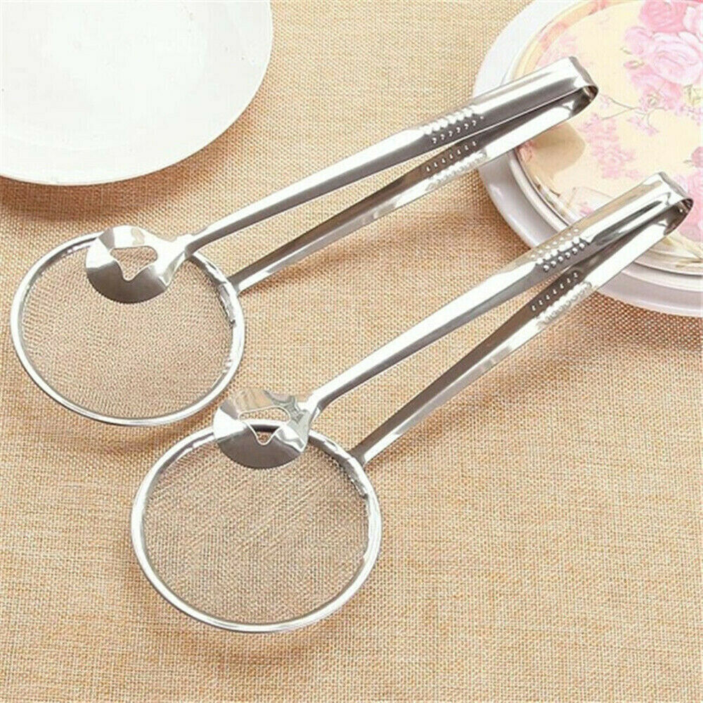 Multi-functional Stainless Steel Colander Oil-Frying Filter Fried Food Clip ~~