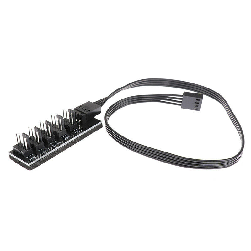 Cooler Fan PC CPU Power 1 Female To 5 Male 4 Pin Socket Fan Hub Splitter CablWF